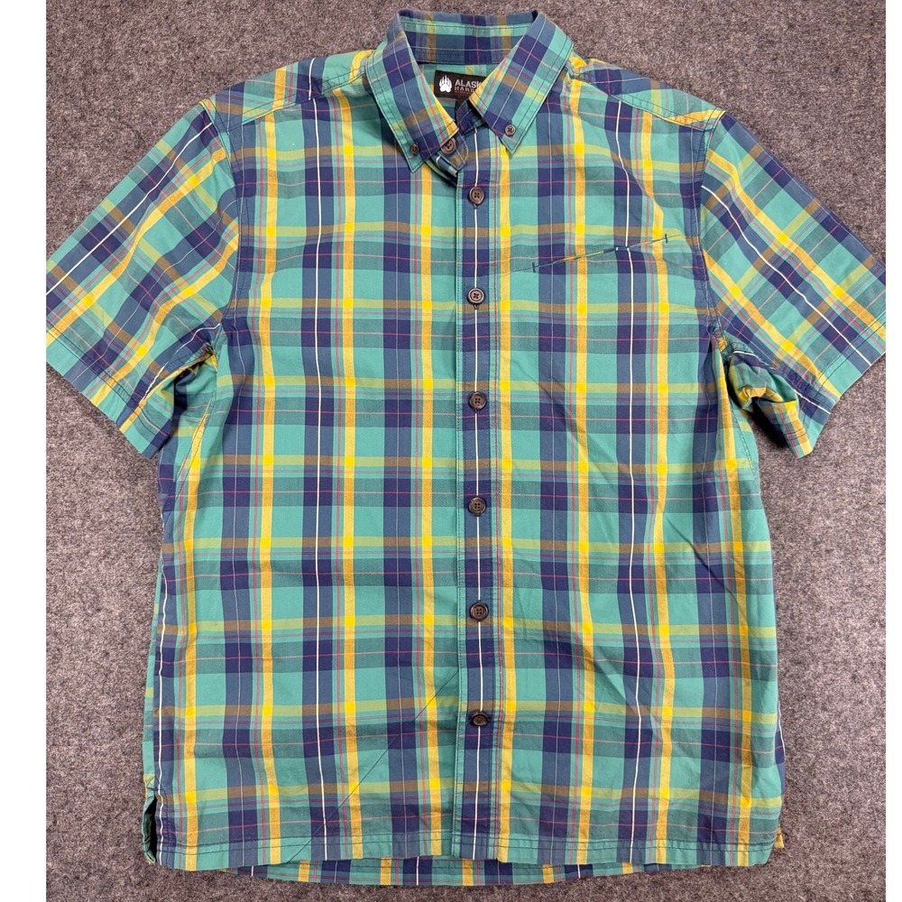Alaskan Hardgear Duluth Trading Co. Plaid Button Down Short Sleeve Shirt